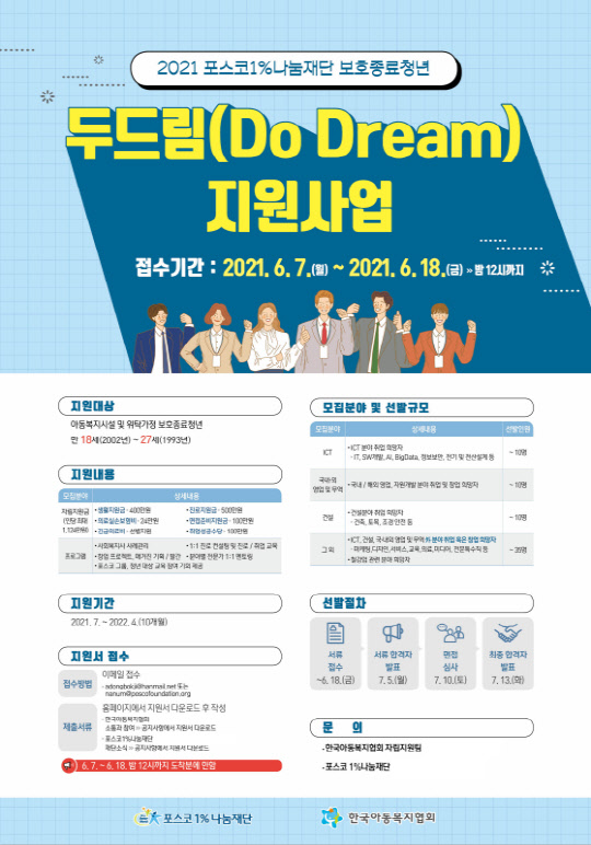 2021 두드림 참가생 모집 포스터. <포스코 제공>